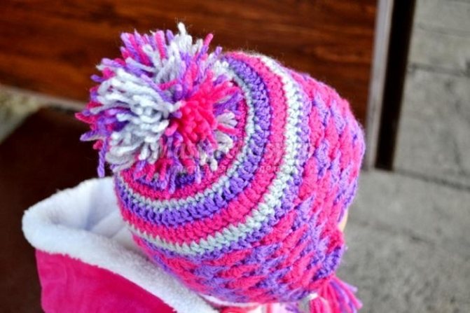 Схемы вязания крючком колпаков с описанием