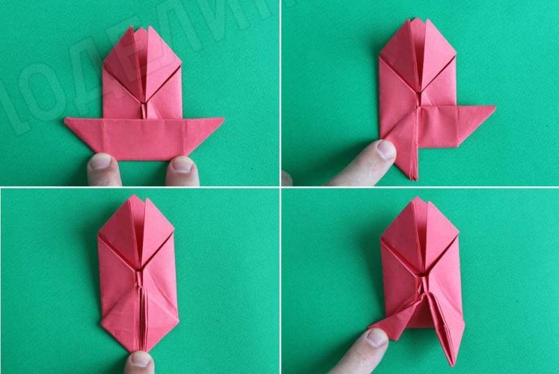 Лягушка-оригами из бумаги: простые схемы с фото