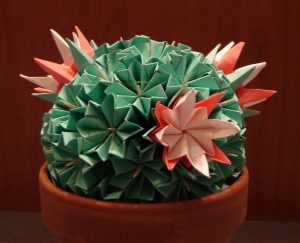 Оригами цветок из бумаги схема: от кактуса до розы