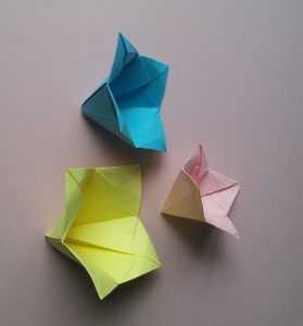 Оригами цветок из бумаги схема: от кактуса до розы