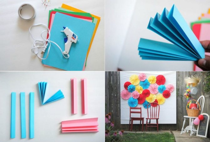 Делаем красивые цветы из бумажных салфеток