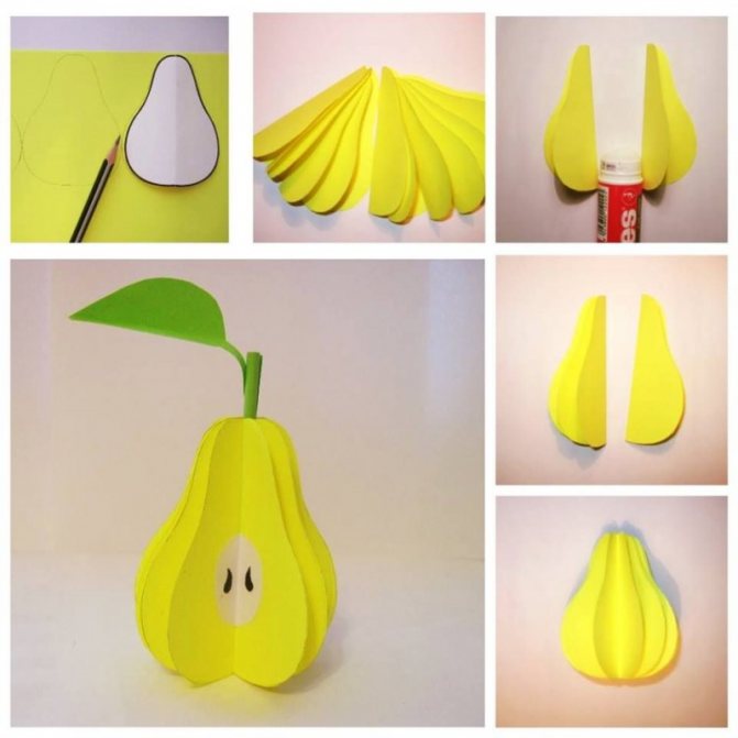 Аппликация фрукты (81 фото): шаблоны фруктов для создания детской поделки