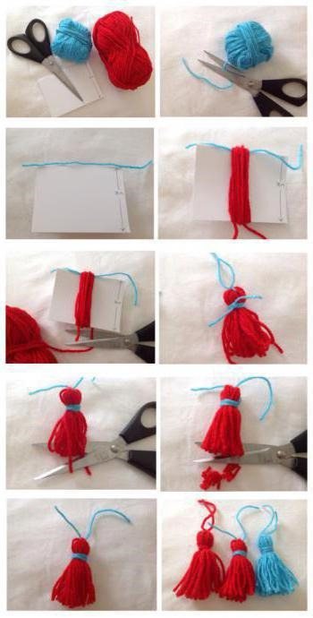 Помпон из ниток своими руками - 90 фото и видео мастер-класс как правильно сделать помпон из пряжи