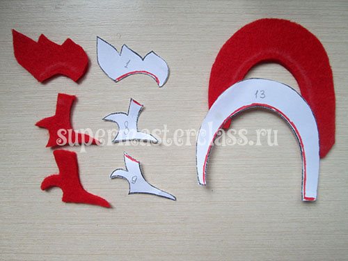 Как сшить петушка из фетра: мастер-класс