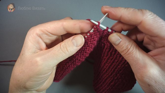 Носочки на двух спицах с описанием