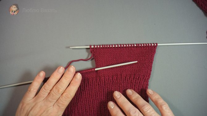 Носочки на двух спицах с описанием