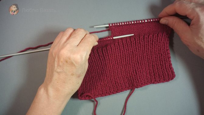 Носочки на двух спицах с описанием