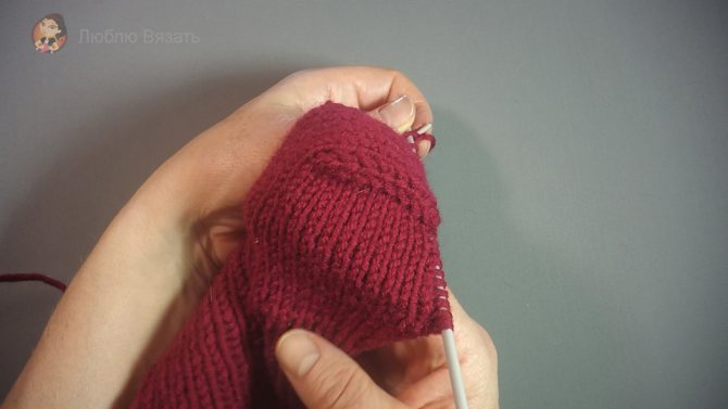 Носочки на двух спицах с описанием