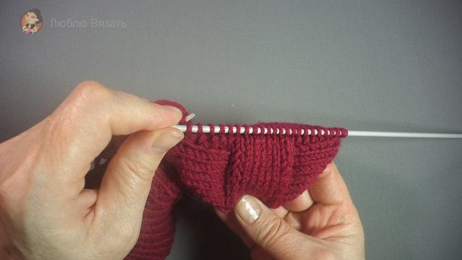 Носочки на двух спицах с описанием