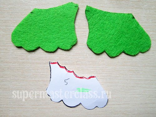 Новогодняя игрушка петушок из фетра своими руками