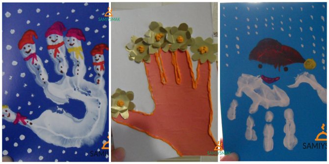 Отпечаток ладони ребенка