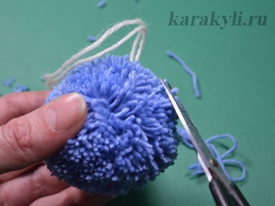 Помпон из ниток своими руками - 90 фото и видео мастер-класс как правильно сделать помпон из пряжи