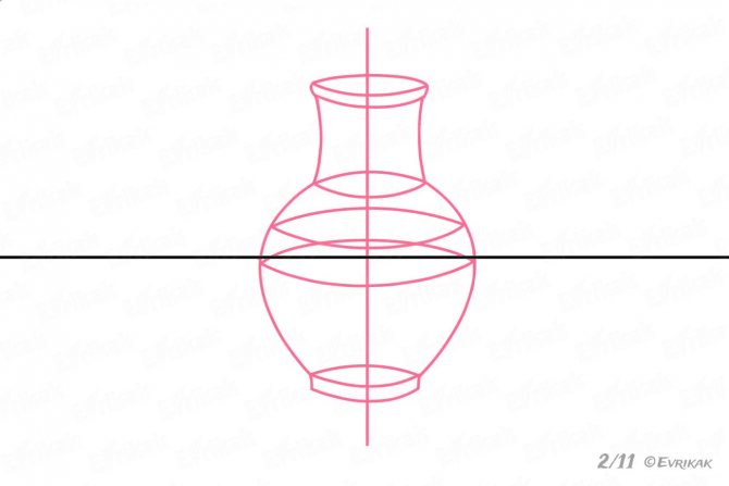рисуем кувшин