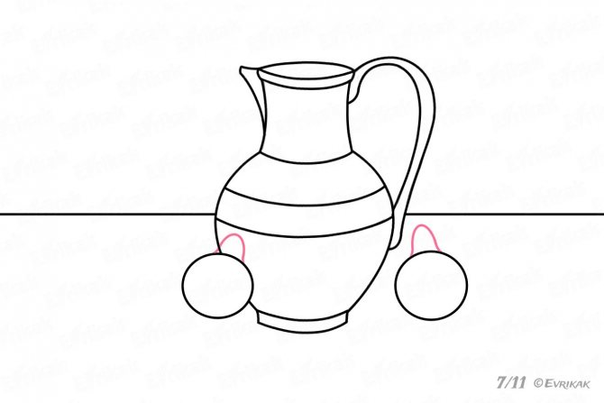 рисуем правильную форму груш