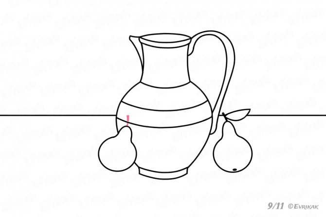 рисуем веточки груше