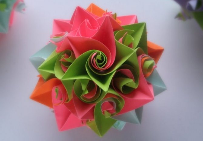 Оригами цветок из бумаги схема: от кактуса до розы