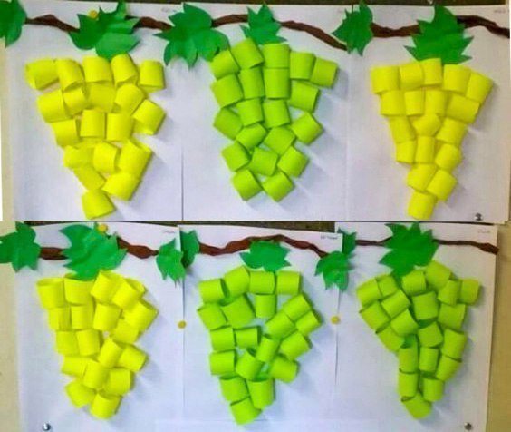 Аппликация фрукты (81 фото): шаблоны фруктов для создания детской поделки