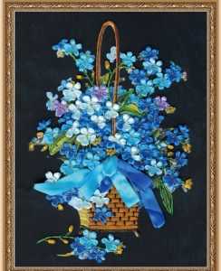 Вышивка атласными лентами картины