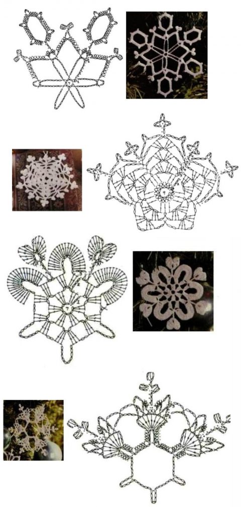 как связать снежинку крючком как связать снежинку крючком