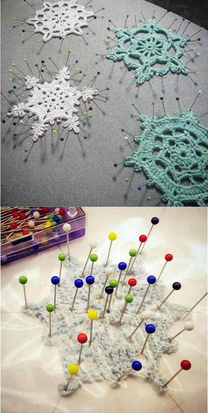 Как накрахмалить снежинки