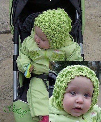 Чепчик крючком для новорожденного Чепчик крючком для новорожденного