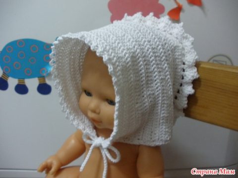 Мастер-класс, как связать чепчик для новорожденного крючком Мастер-класс, как связать чепчик для новорожденного крючком