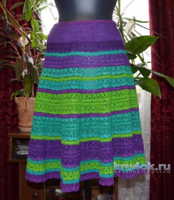 Ажурная юбка крючком Ажурная юбка крючком