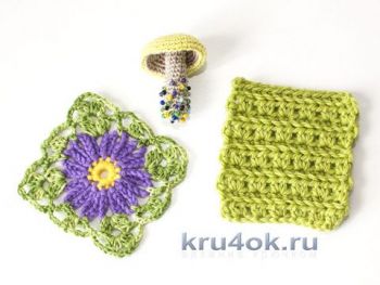 Красивый плотный узор крючком, урок для начинающих