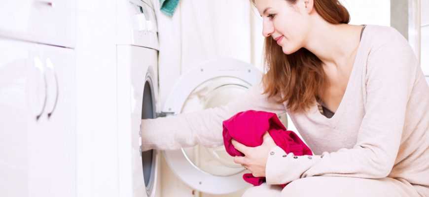 Наполнение стиральной машины раствором