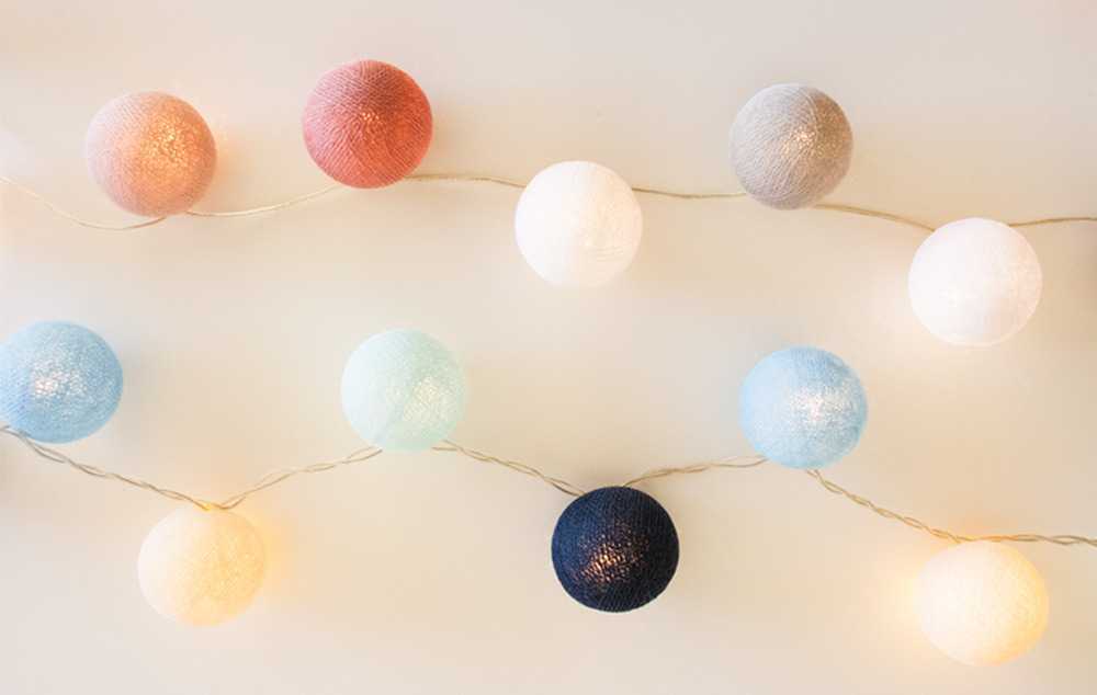 Способы крепления гирлянды