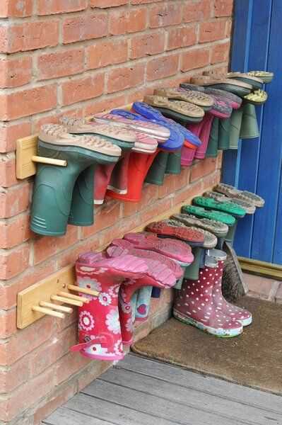 Подвесная обувница из трубчатых конструкций: как сделать своими руками?