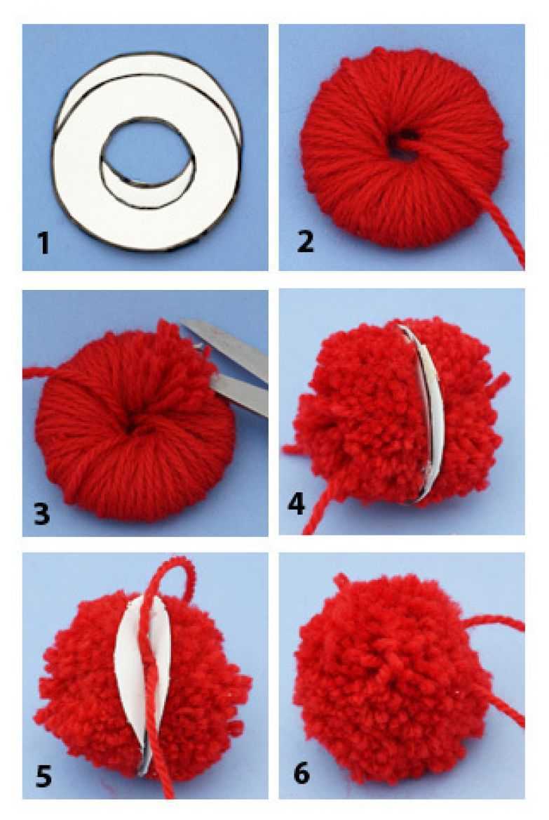 Использование пушистого помпона