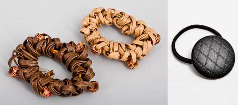 Завязывание ниток на резинке