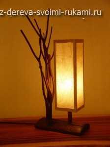 Создание каркаса и установка основания для лампы