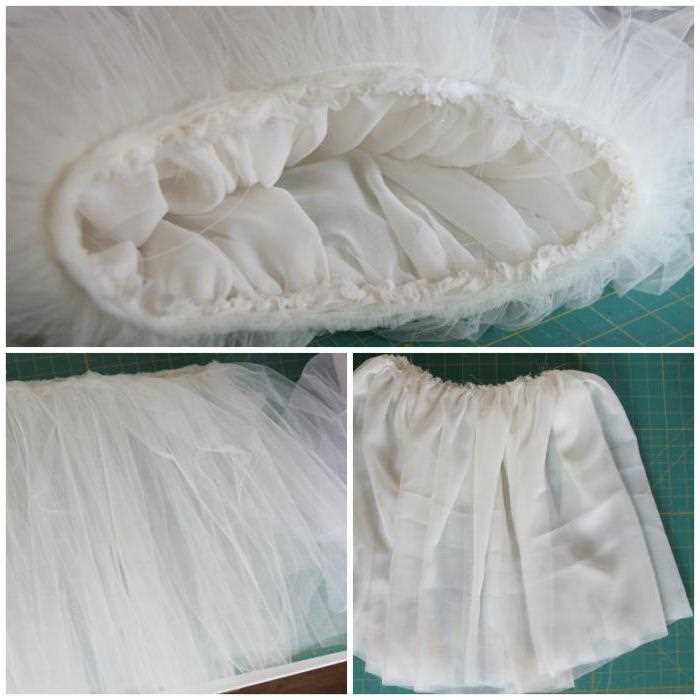 Шаг 2: вырежьте и соберите полосы фатина