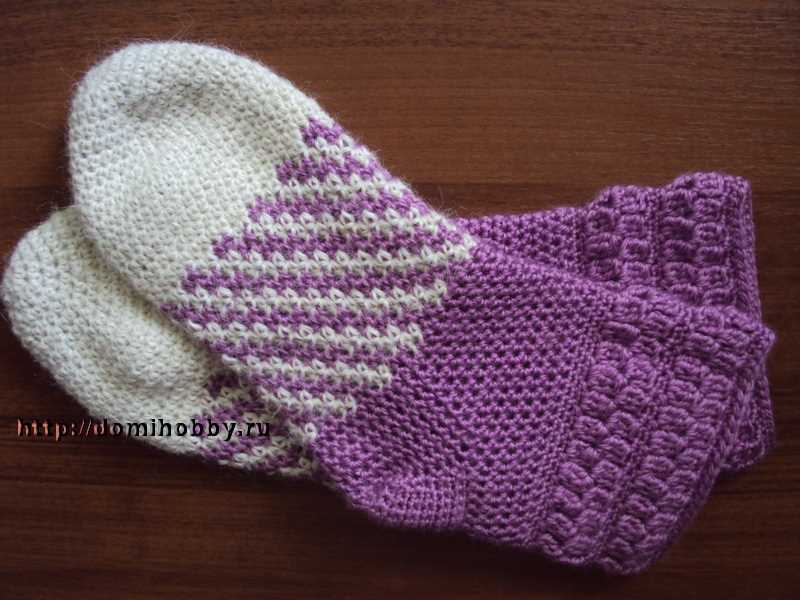 Мастер-класс: как связать носки крючком для начинающих