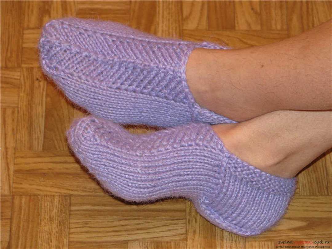 Инструкция по связыванию основной части носка