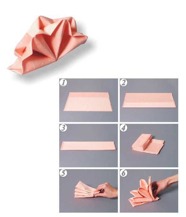 Салфетки для сервировки стола: как красиво и легко сложить бумажные