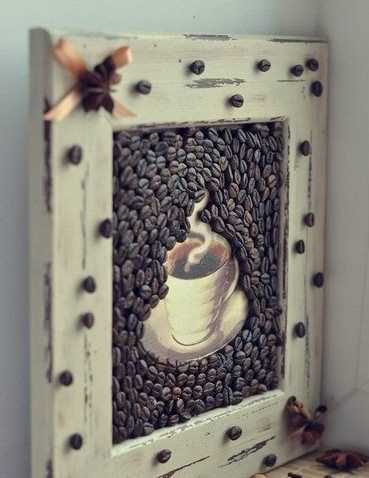 Удивительное искусство из кофейных зерен