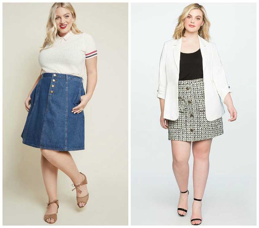 Юбки для полных женщин: правильный выбор стилей и размеров