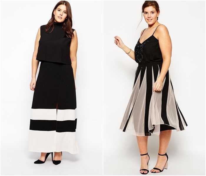 Стили юбок для полных женщин