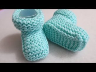 Пинетки спицами для начинающих Пинетки спицами для начинающих