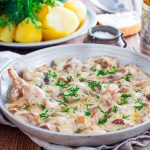 Рецепт: Грибы в белом соусе Рецепт: Грибы в белом соусе