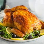 Рецепт: Курица, фаршированная грибами