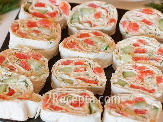 Рецепт: Рулет из красной рыбы