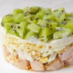 Рецепт: салат с киви и сыром Рецепт: салат с киви и сыром