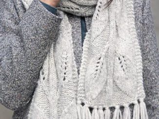 10 крутых узоров для вязания шарфа спицами