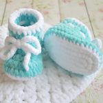 Пинетки крючком для новорожденных