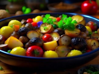 Картошка с грибами жареная